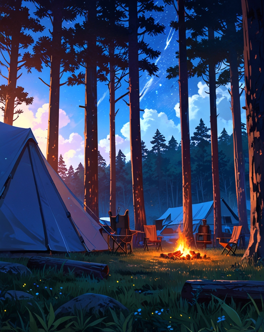 Campement Nocturne – Pack de 4