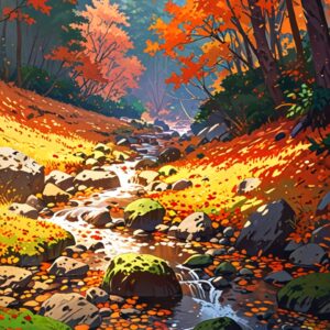 Pack de 4 Fonds d’écran – Vallées d’Automne