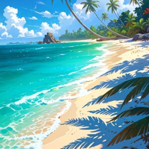 Pack de 4 Fonds d’écran – Plages Tropicales